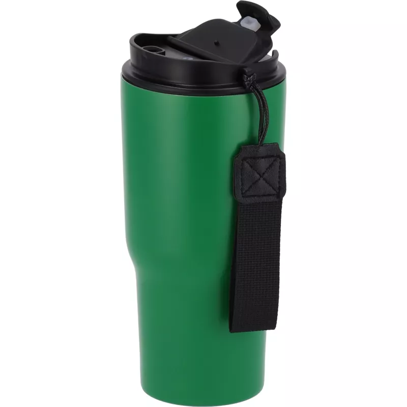 Kubek termiczny 550 ml ze stali z recyklingu DANA - zielony (8523909)