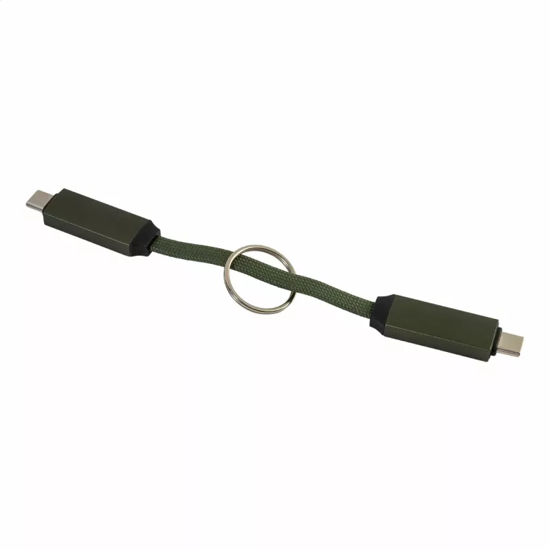 Keycab přívěsek na klíče 60W kabel USB-C - ciemno zielony (AP864151-07A)