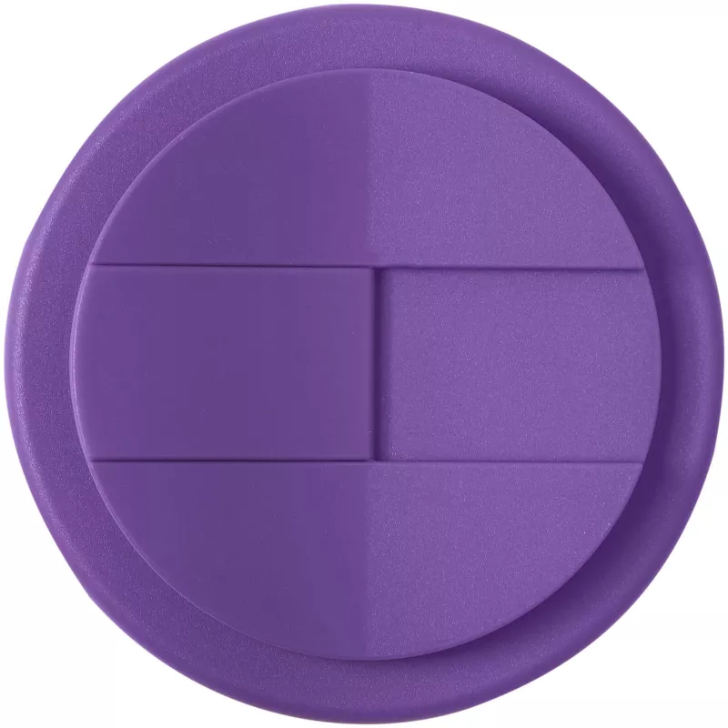 Kubek Americano® Eco z recyklingu o pojemności 350 ml z pokrywą odporną na zalanie - Fioletowy (21042506)