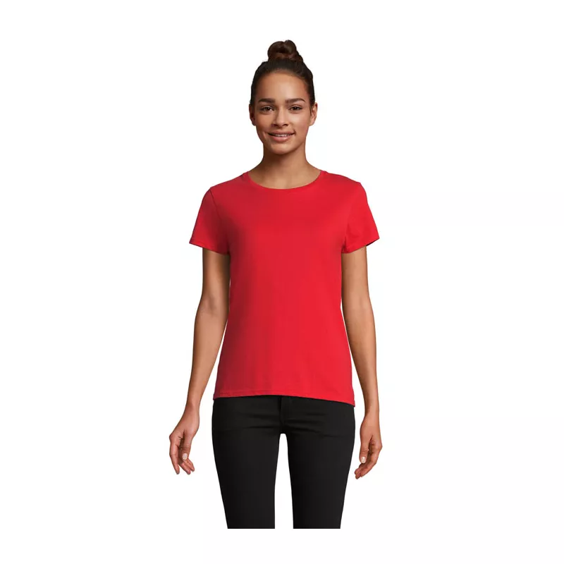 Koszulka organiczna 175 g/m² Sol's PIONEER WOMEN - Bright Rojo (S03579-BT)