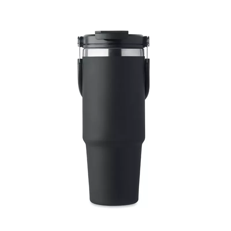 Kubek termiczny ze słomką ze stali 850 ml SUMA HAND - Czarny (MO2561-03)