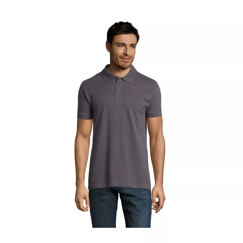 Koszulka polo męska piqué 180 g/m² Sol's PERFECT MEN - Ciemny Szary (S11346-DG)