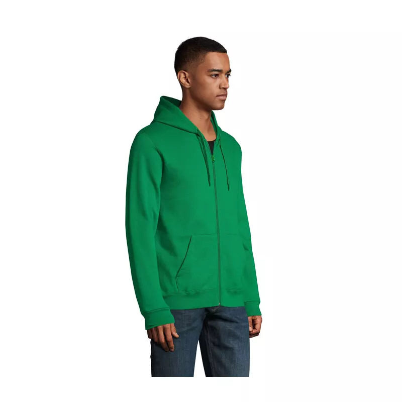 Bluza unisex z kapturem rozpinana 260 g/m² Sol's STONE - Zielony (S01714-KG)