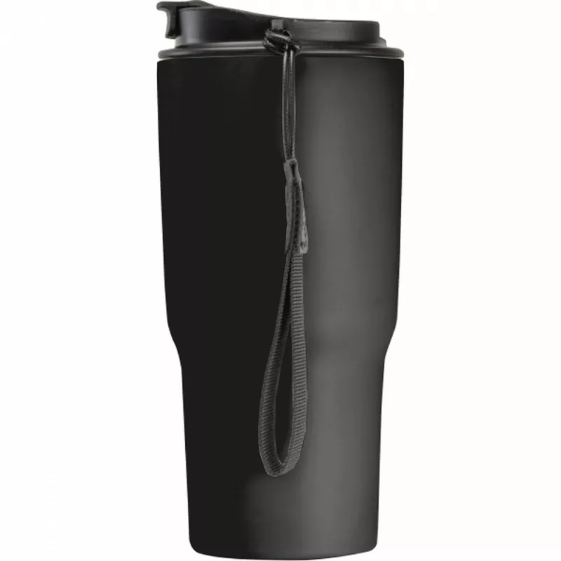 Kubek termiczny 550 ml z podwójnymi ściankami ze stali - czarny (8523903)