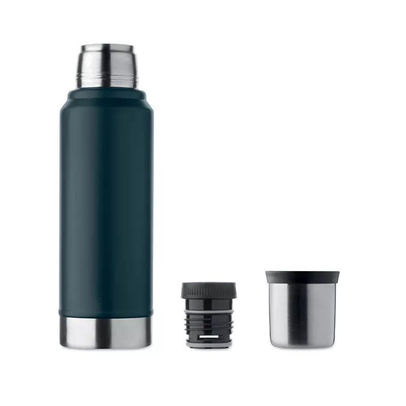 Termos stalowy z kubkiem 1000 ml NYIMA - Francuski Granat (MO2710-85)