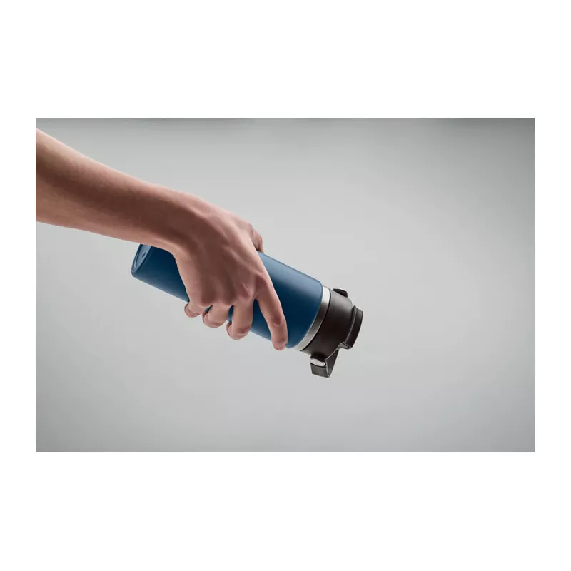 Butelka termiczna ze słomką 500 ml SUMA GRIP - Francuski Granat (MO2775-85)