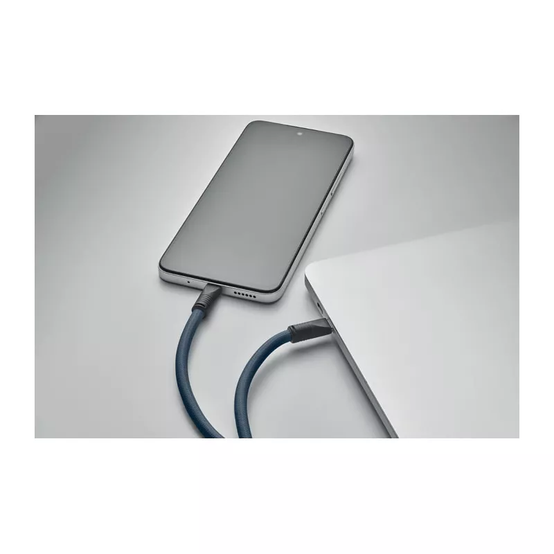 Smycz do telefonu z kablem 60W USB-C COCHARGE - Francuski Granat (MO2618-85)