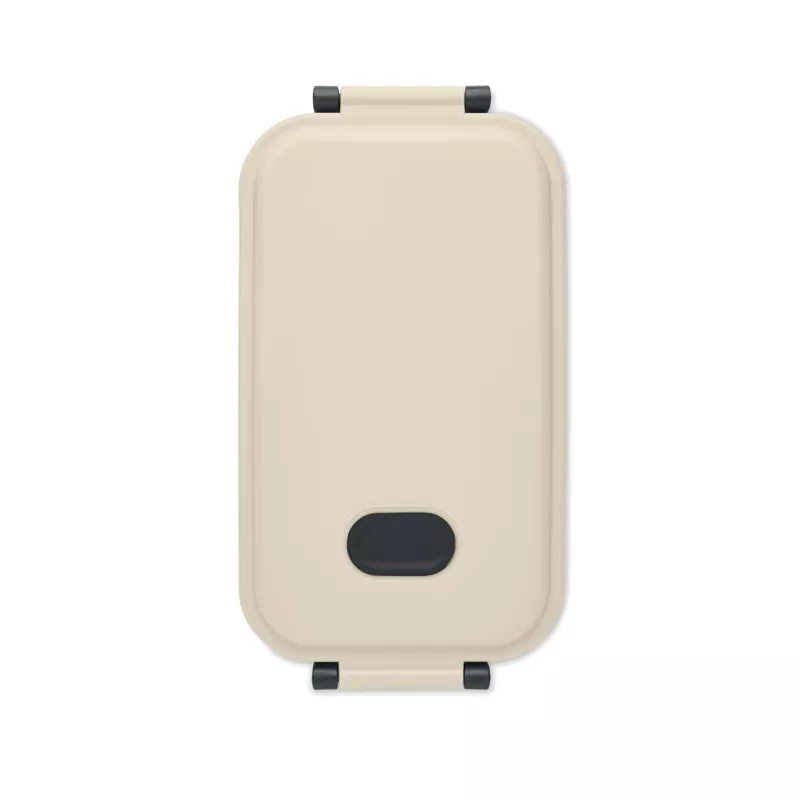 Lunchbox z PP z zaworem i klamrami 800 ml INDUS - Bezowy (MO6855-13)