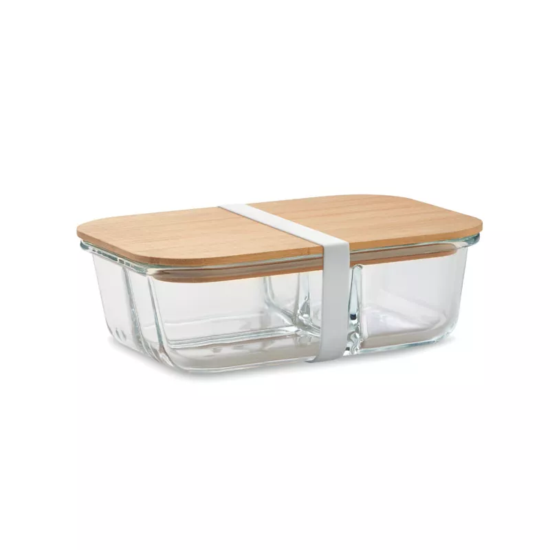 Lunchbox szklany 3-komorowy 800 ml TUNDRA 3 - Przezroczysty (MO6973-22)