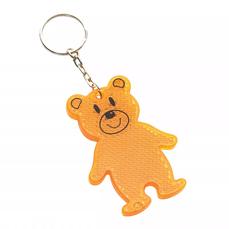 Brelok odblaskowy TEDDY - pomarańczowy (56-0402527)