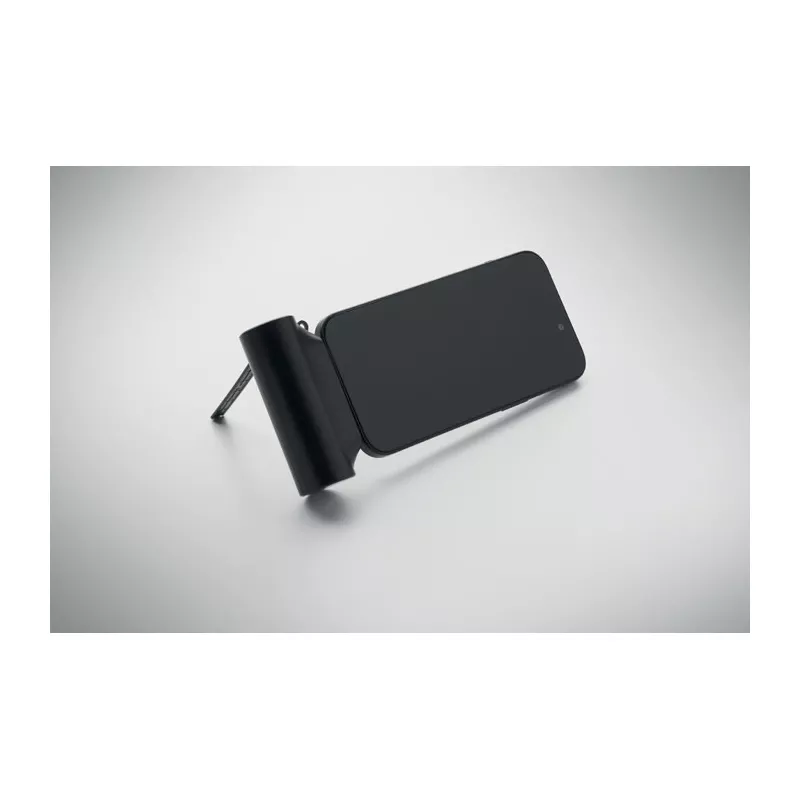 Powerbank z podstawką 5000 mAh PD 20W POWERKAU - Czarny (MO2967-03)