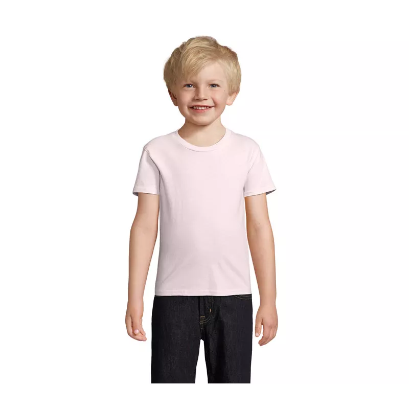 Koszulka organiczna 150 g/m² Sol's CRUSADER KIDS - Pale Pink (S03580-PP)