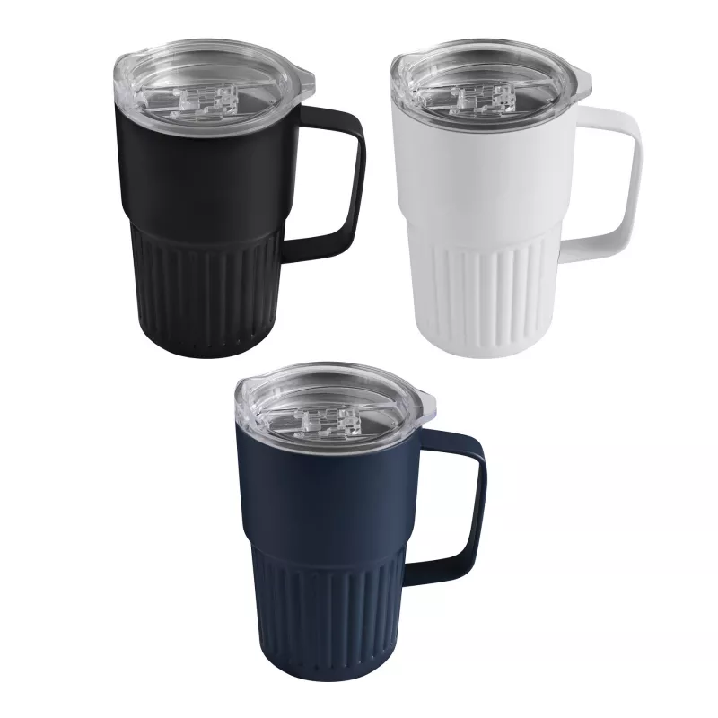 Próżniowy kubek 450 ml WAVE HOLD - czarny (56-0304709)