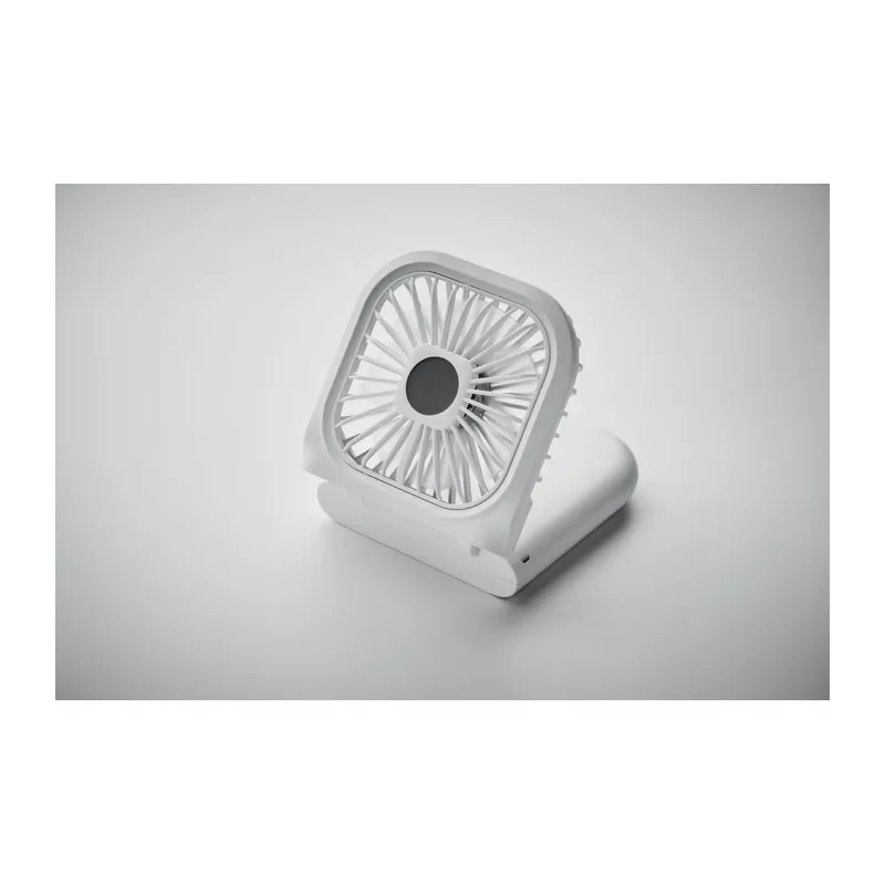 Wentylator składany z powerbankiem 3000 mAh STANDFAN - Bialy (MO2123-06)
