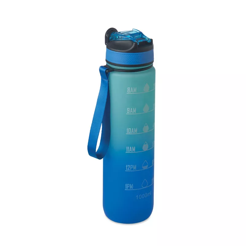 Butelka sportowa RPET 1000 ml ze słomką ACTIVATE - Niebieski (MO2489-37)