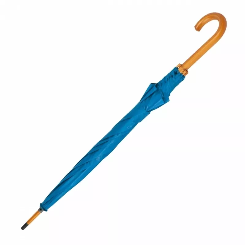 Parasol automatyczny drewniany Ø105 cm NANCY - jasnoniebieski (513124)