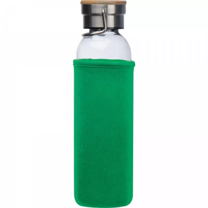 Butelka szklana z pokrowcem 600 ml RAMONA - zielony (6318109)