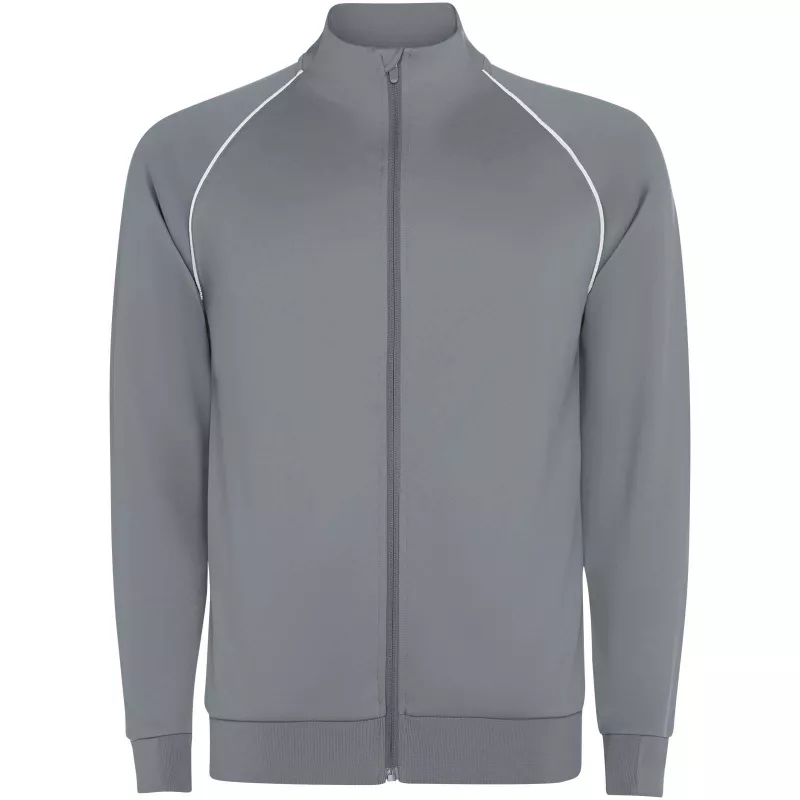 Męska bluza Valier z zamkiem błyskawicznym na całej długości - Szary (R0437-GREY)