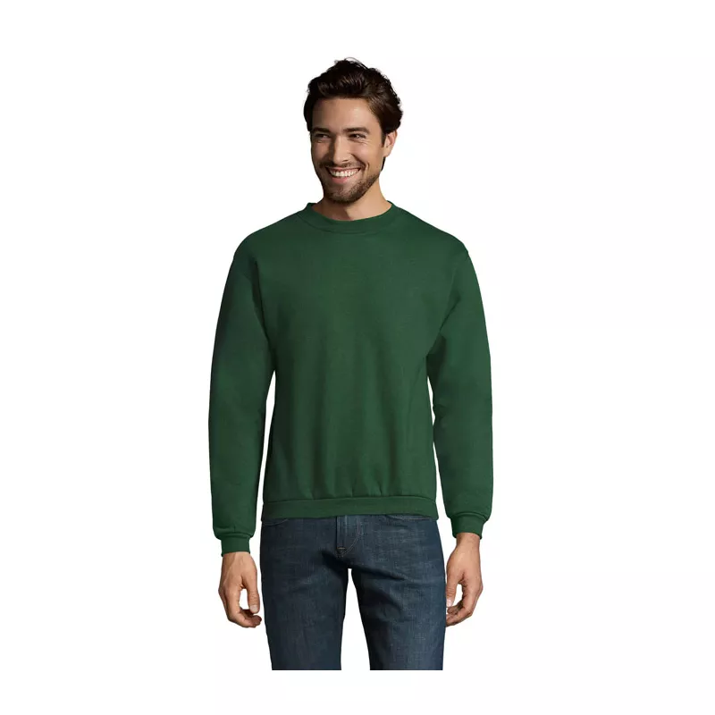 Bluza męska z okrągłym dekoltem 260 g/m² Sol's SPIDER - Ciemno-Zielony (S01168-BO)