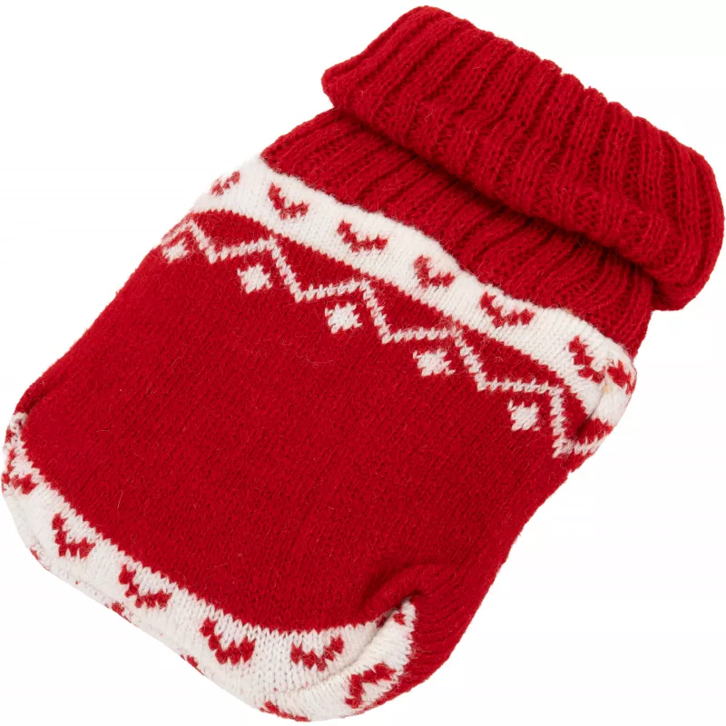 Ogrzewacz w świątecznym pokrowcu ROMEO - czerwony (7436305)