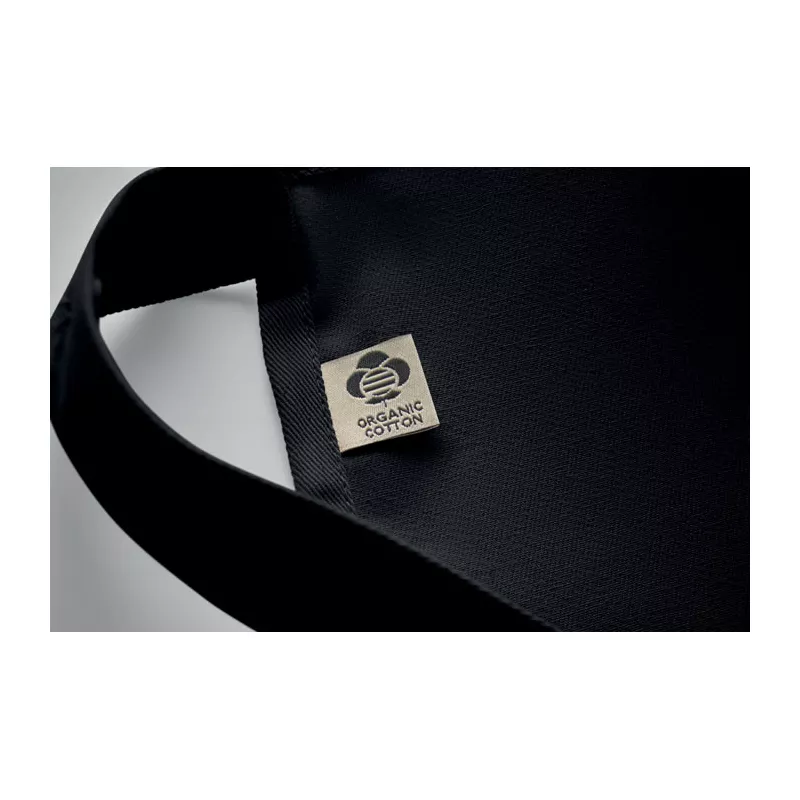 Fartuch z bawełny organicznej 240 g/m² GAMMA - Czarny (MO2249-03)