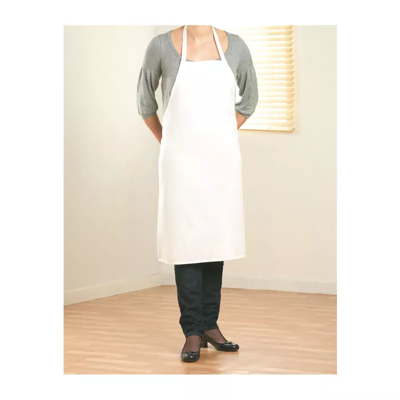Fartuch kuchenny bawełniany 180 g/m² KITAB GLASGOW - Bialy (MO7251-06)