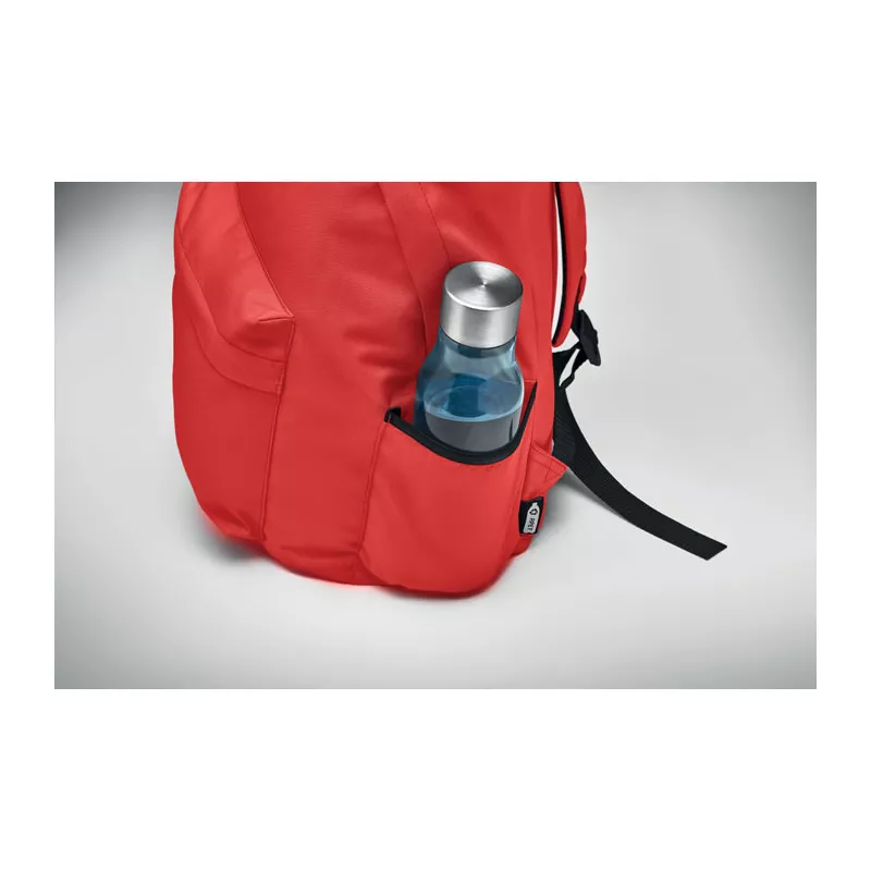 Plecak RPET 600D z wyściełanymi plecami BAPAL+ - Czerwony (MO6703-05)