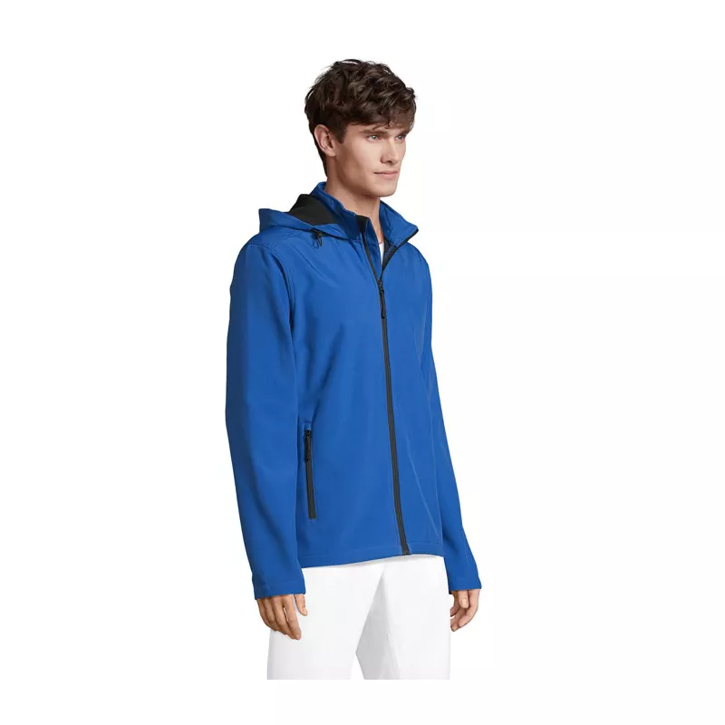 Softshell męski z kapturem Sol's RACE HOODED MEN - Niebieski (S04447-RB)