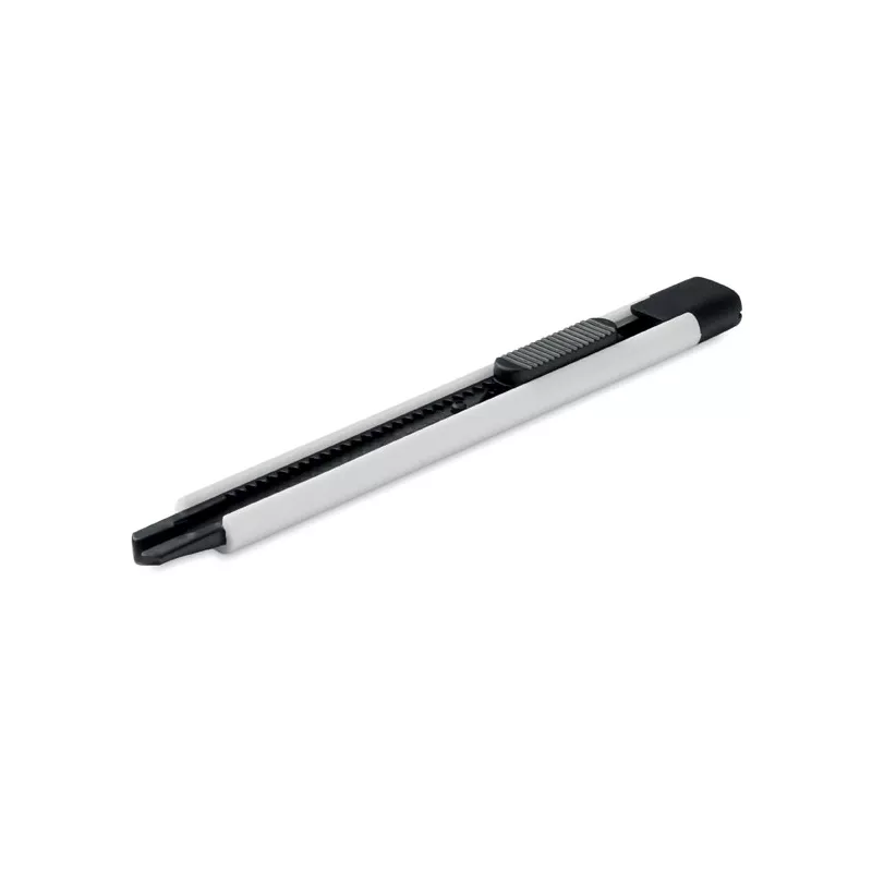 Nożyk z wysuwanym ostrzem ze stali węglowej BLADE - Bialy (MO2768-06)