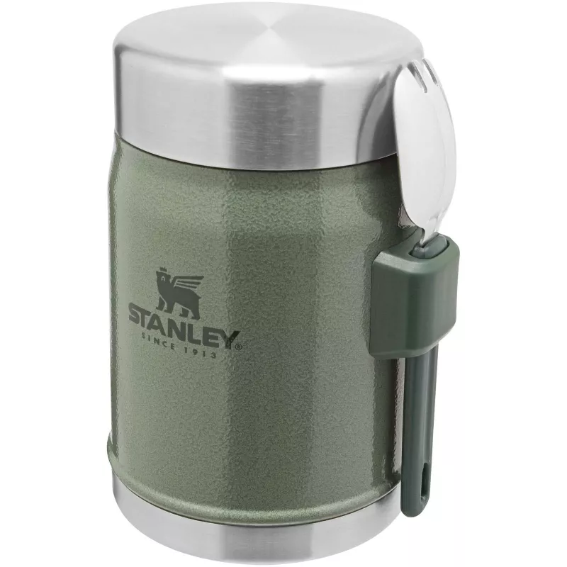 Słoik na żywność Stanley Legendary z łyżko-widelcem, o pojemności 400 ml - Leśny zielony (10088164)