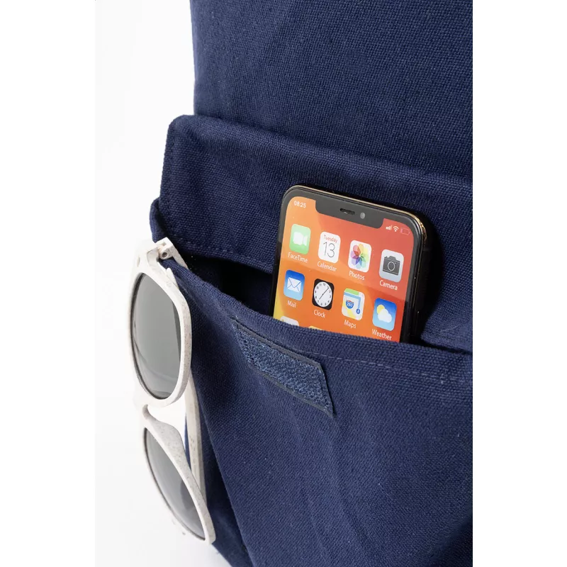 Rekan Back plecak z recyklingowanego płótna - niebieski (AP800613-06)