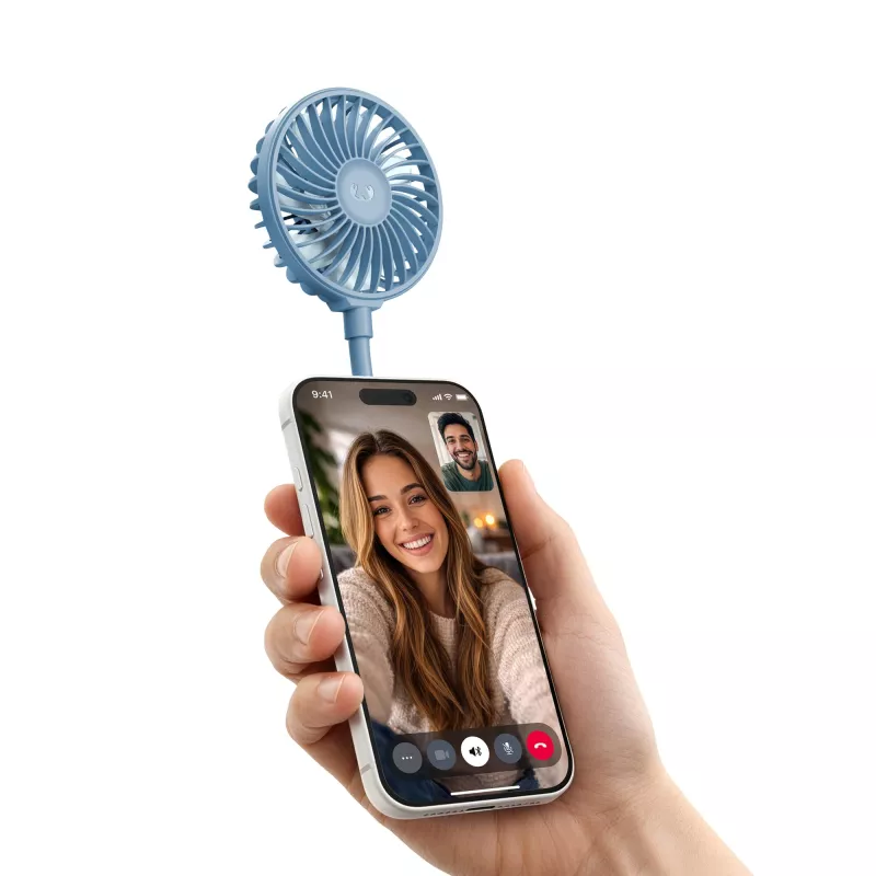 Fresh 'n Rebel Bezprzewodowy Magnetyczny Wentylator z Podstawką pod Telefon - jasnoniebieski (LT49755-N0012)