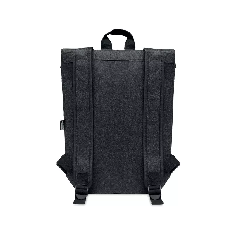 Plecak z filcu RPET z przegrodą na laptop INDICO PACK - Kamienny Szary (MO6456-15)