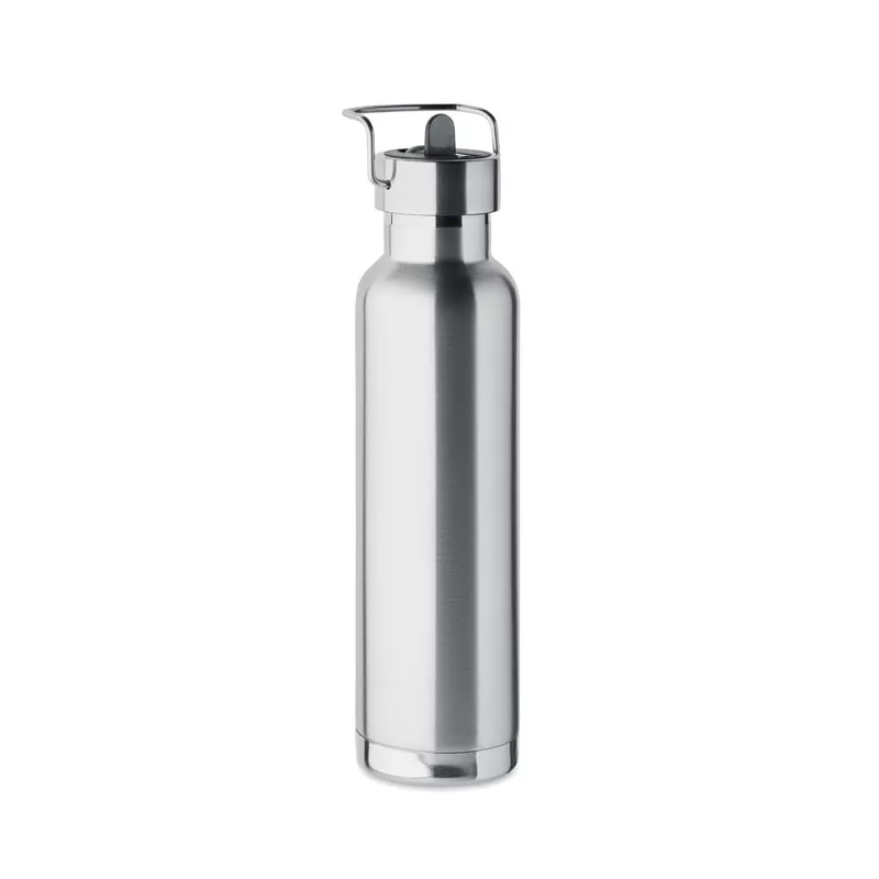 Butelka termiczna ze słomką 660 ml RIFLOW - Srebrny Mat (MO2283-16)