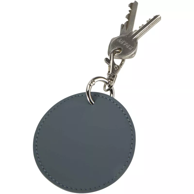 Resi Plus brelok z okrągłą zawieszką z recyklingowanego materiału z certyfikatem GRS  - Hale Blue (13014055)