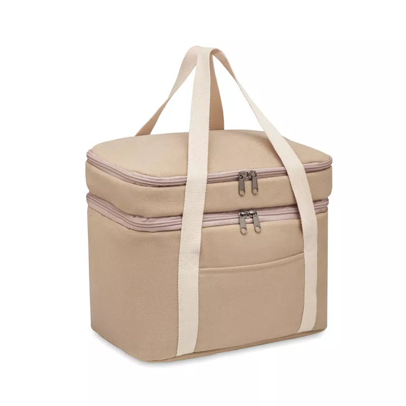 Torba termiczna z 2 przegrodami 320 g/m² KECIL TOP - Bezowy (MO6868-13)