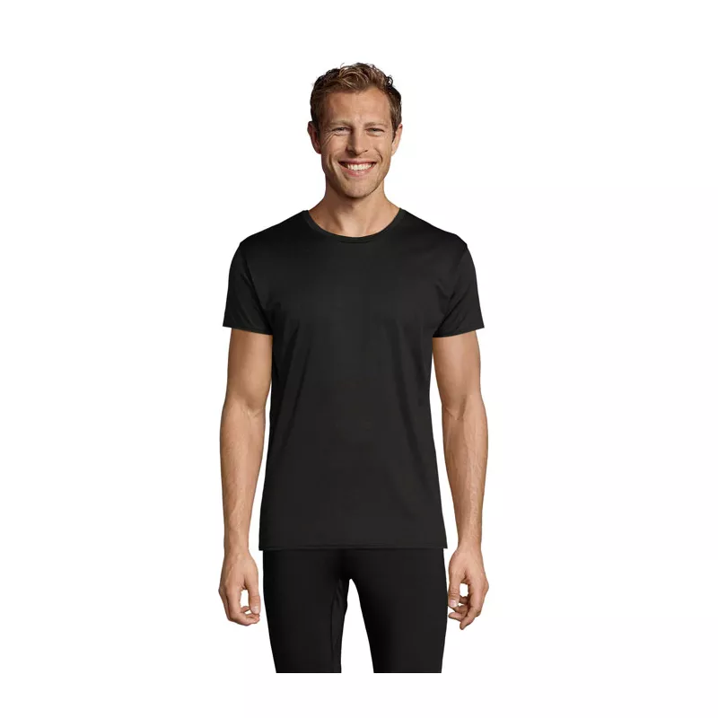 Koszulka sportowa unisex 130 g/m² Sol's SPRINT - Czarny (S02995-BK)