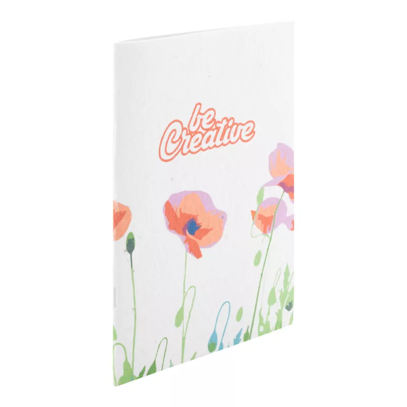CreaNote Plus A5 Seed niestandardowy notatnik z papieru nasiennego - biały (AP716882)