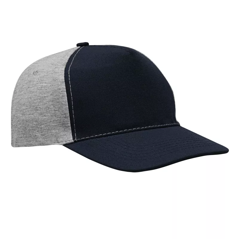 5 segmentowa czapka baseballowa - ciemnoniebieski, szary (56-0701602)