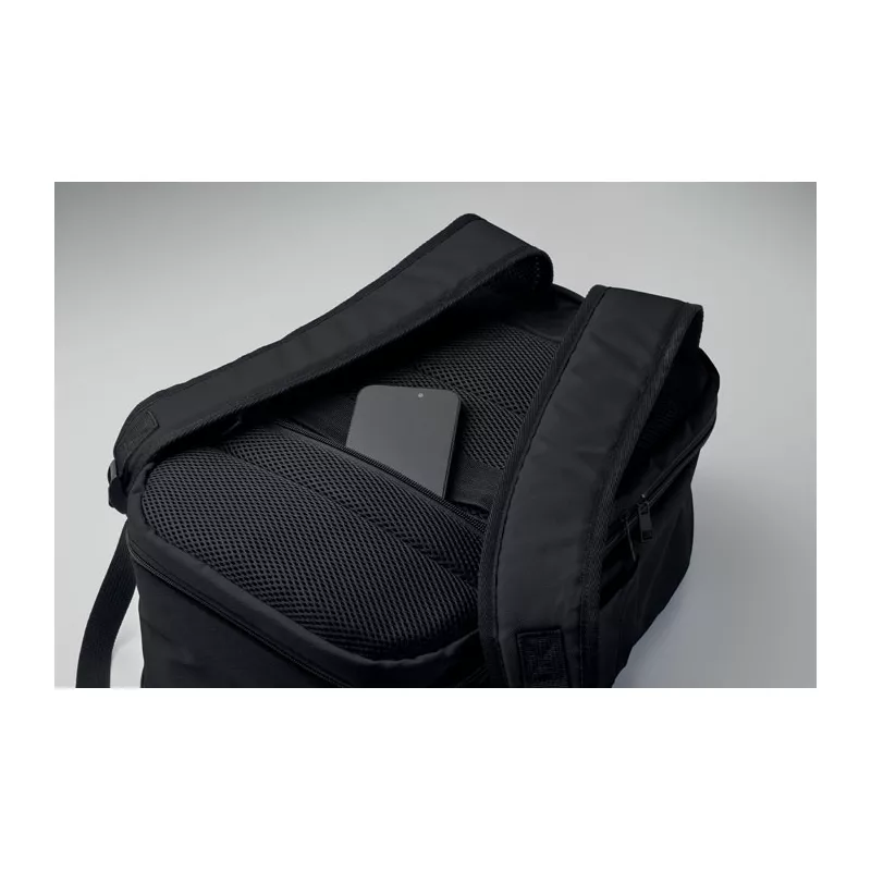 Plecak kabinowy z RPET na laptop 15" FLYSAFE - Czarny (MO2840-03)