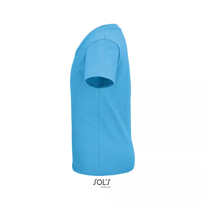 Koszulka dziecięca organiczna Sol's PIONEER KIDS - Aqua (S03578-AQ)
