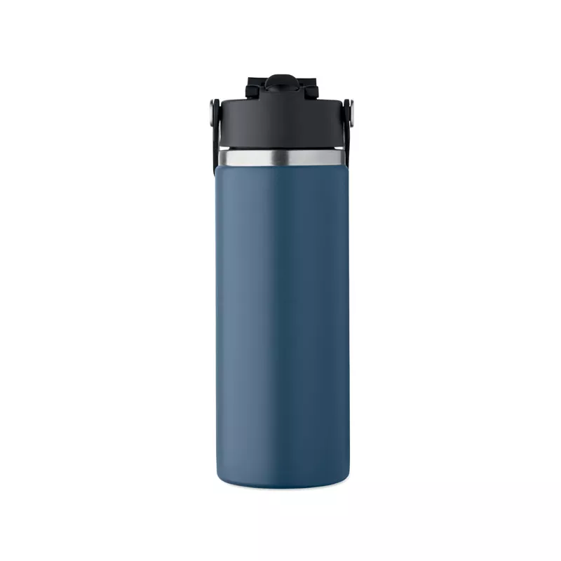 Butelka termiczna ze słomką 500 ml SUMA GRIP - Francuski Granat (MO2775-85)