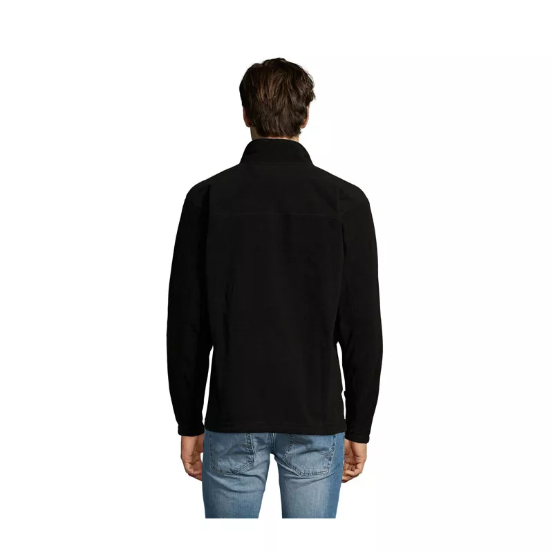 Bluza polarowa męska rozpinana 300 g/m² Sol's NORTH - Czarny (S55000-BK)