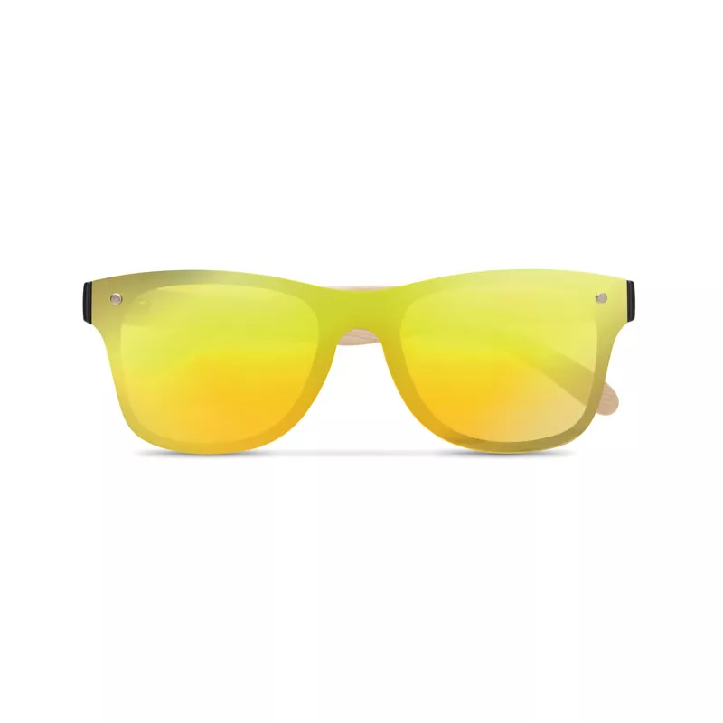 Okulary przeciwsłoneczne lustrzane UV400 ALOHA - Zólty (MO9863-08)