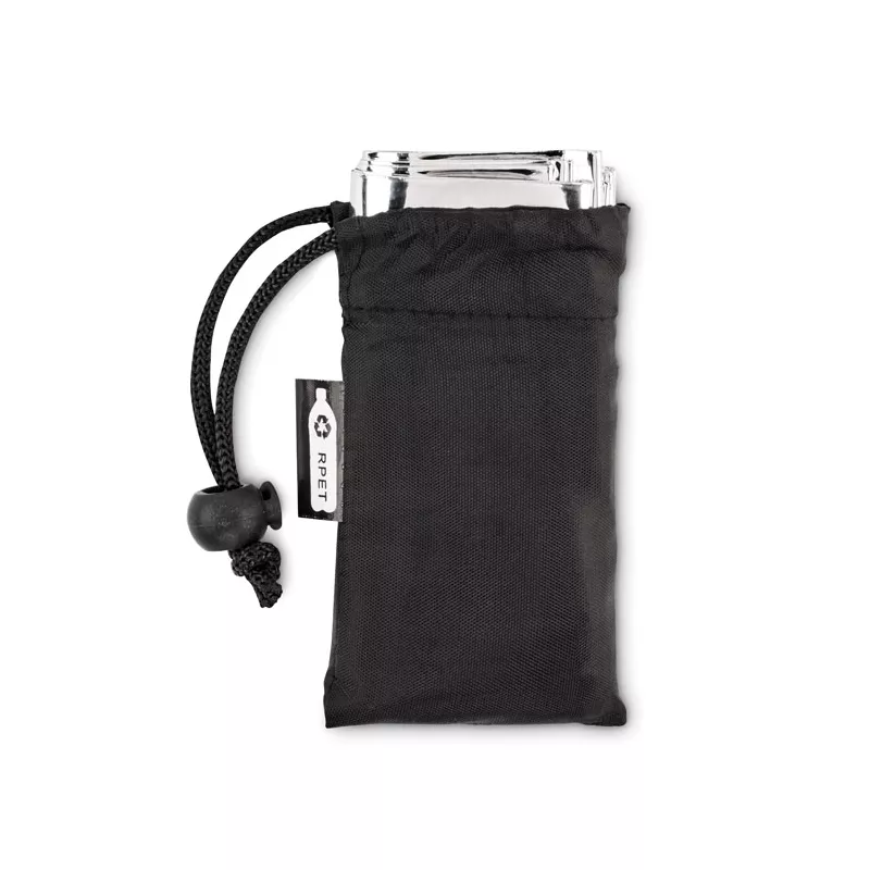Koc ratunkowy 130x210 cm w etui RPET HELP - Czarny (MO6726-03)
