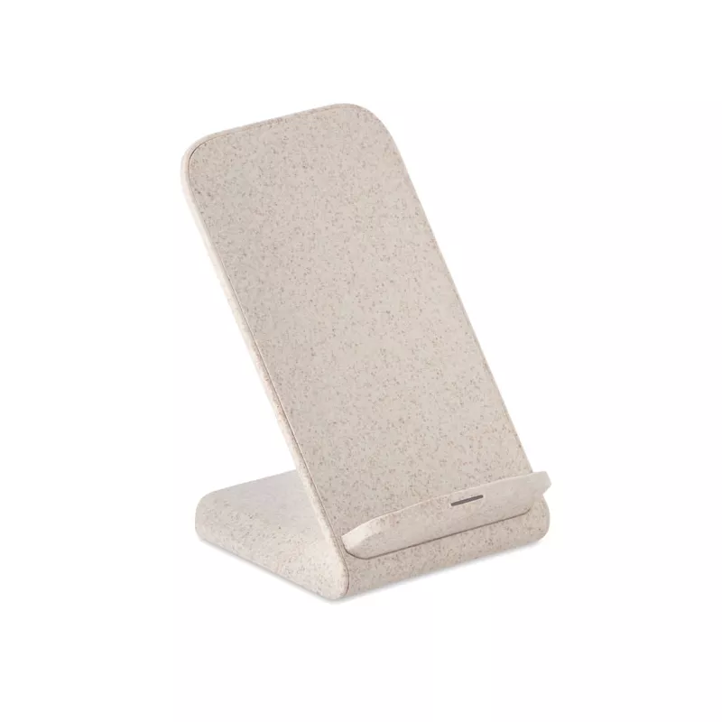 Ładowarka bezprzewodowa ze stojakiem 10W LAYABACK - Bezowy (MO9891-13)