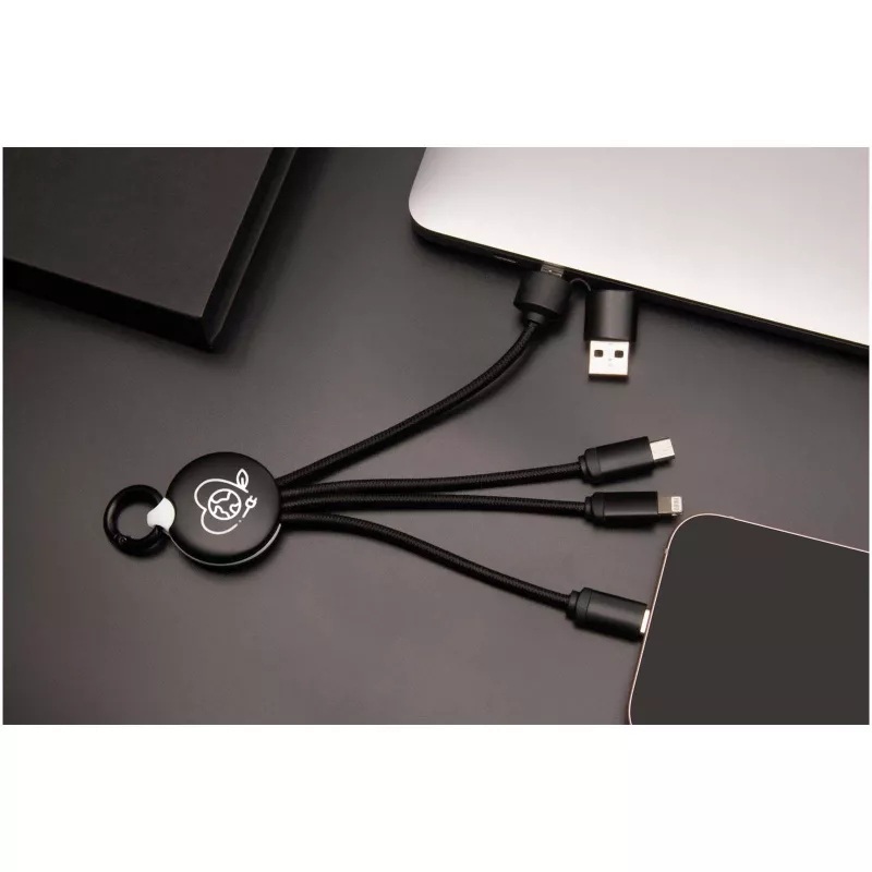 SCX.design C14 kabel do ładowania 5 w 1 o mocy 15 W - Czarny (2PX17990)