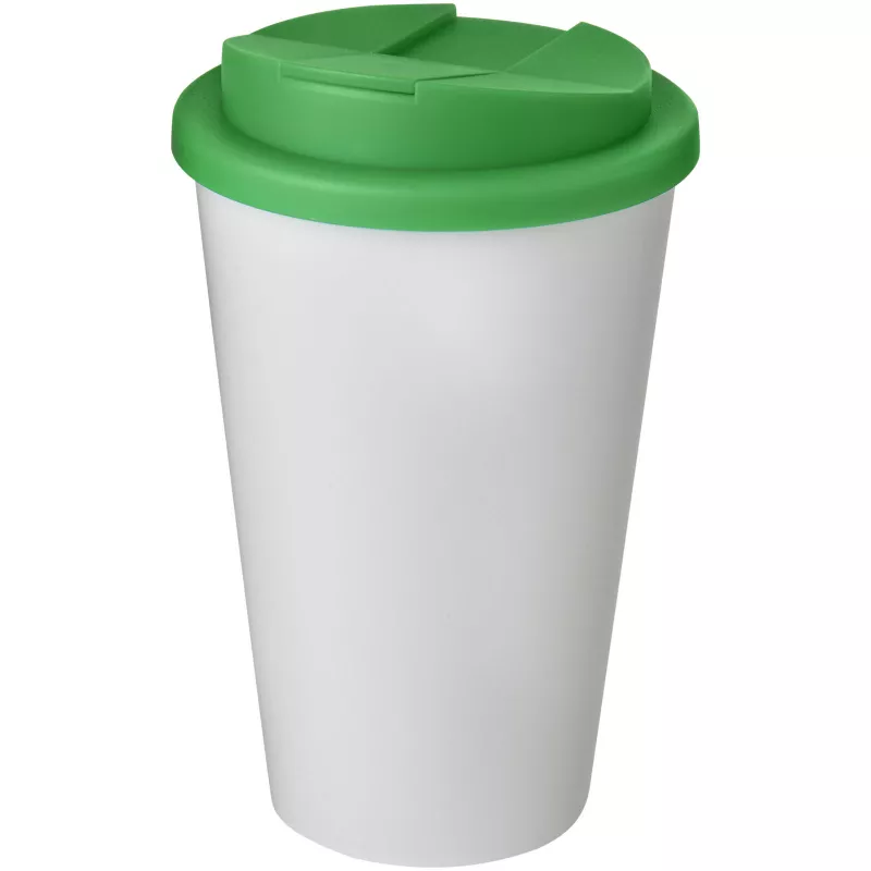 Americano® 350 ml tumbler with spill-proof lid - Biały-Zielony (21069506)