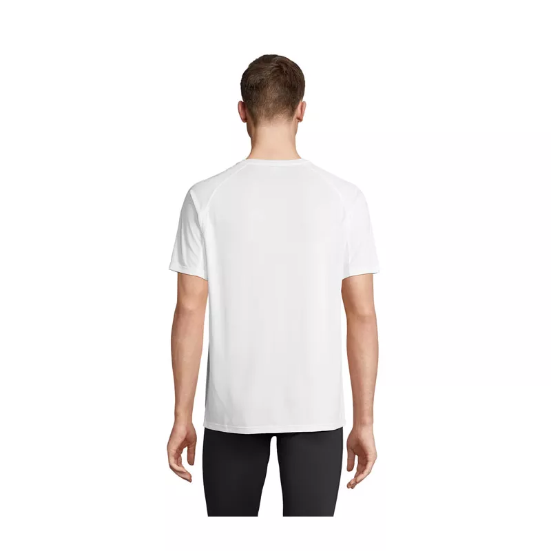 Koszulka sportowa unisex z recyklingu Sol's VORTEX - Bialy (S04787-WH)