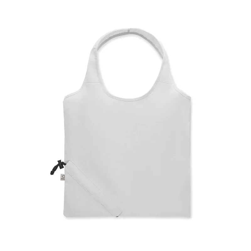 Torba składana z recyklingu 140 g/m² CARRIE COLOUR - Bialy (MO2487-06)